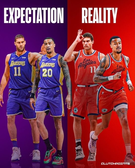 有意多年🤔大洛和科林斯都曾和湖人传绯闻 最终都成为快船球员